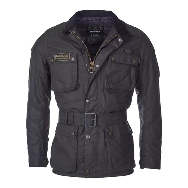 Giubbino Barbour International Blackwell Wax Jacket Verde su