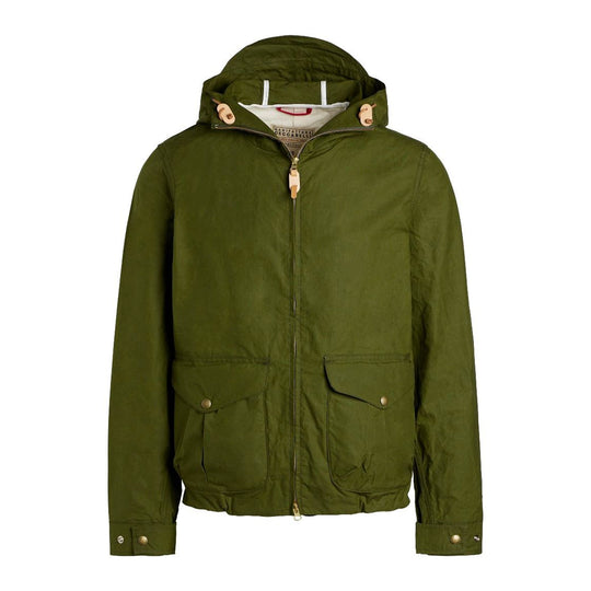 Giubbino Uomo Manifattura Ceccarelli Hooded Blazer Coat Verde