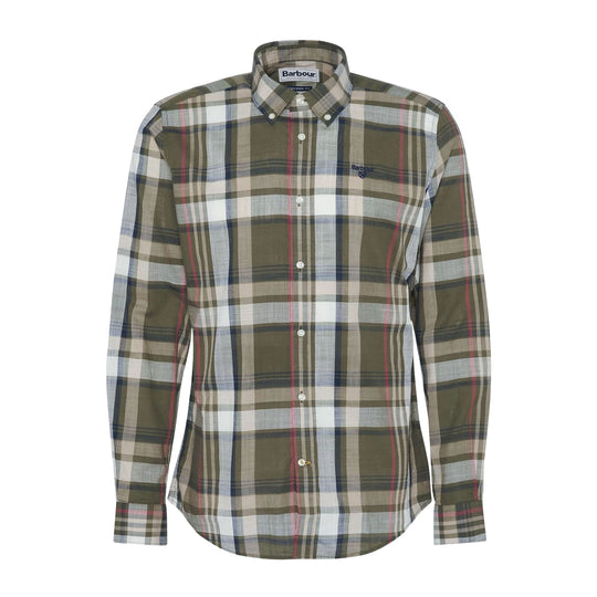 Men's Shirt Barbour Kidd Green Multicolor