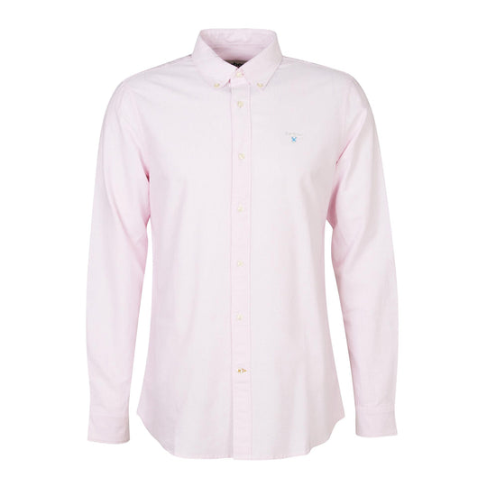 Men's Barbour Oxford Shirt with Pink Stripes