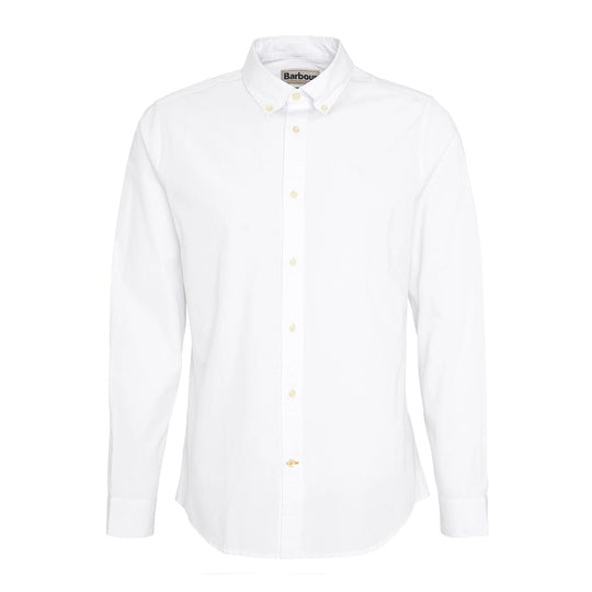 Heren overhemd Barbour Crest Poplin Wit