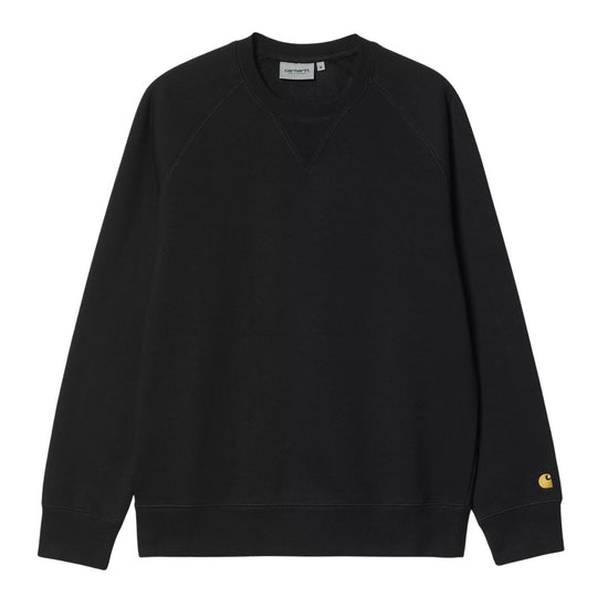 Herren-Sweatshirt Carhartt WIP Rundhalsausschnitt Chase Schwarz