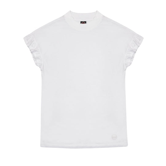 Dames T-shirt Colmar Rouches Wit