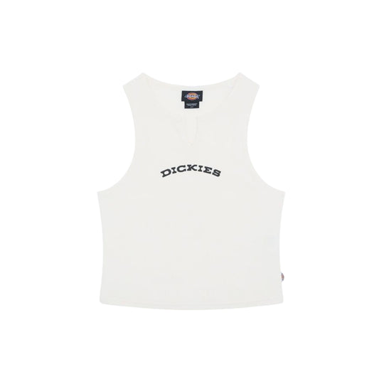 Canotta Donna Dickies Scollo A V Bianco