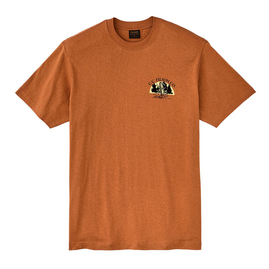 Heren T-shirt Filson Frontier Graphic Terracotta