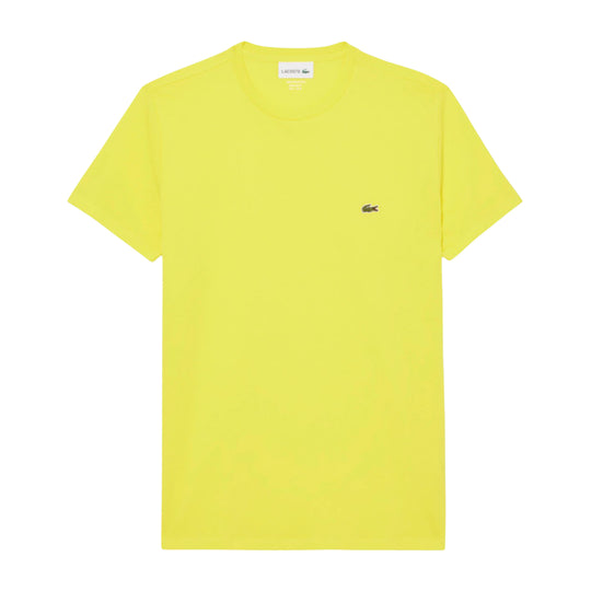 T-shirt Herren Lacoste Pima-Baumwolle Gelb