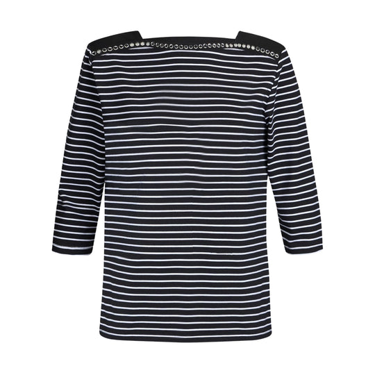 T-shirt Dames Liu-Jo Strepen Wit / Zwart