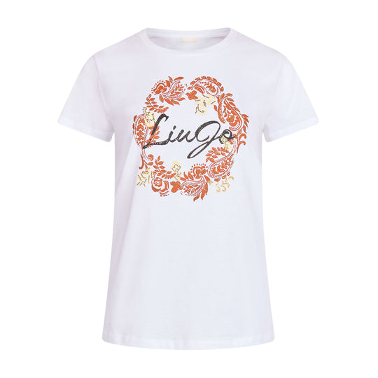 T-shirt Dames Liu-Jo Bloemenprint Wit