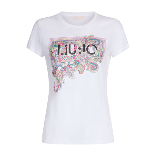 Dames T-shirt Liu-Jo Logo Print Multicolor
