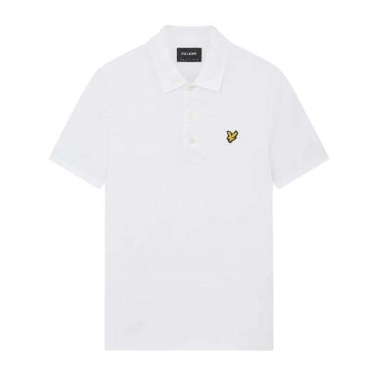Polo Uomo Lyle & Scott Logo Bianco