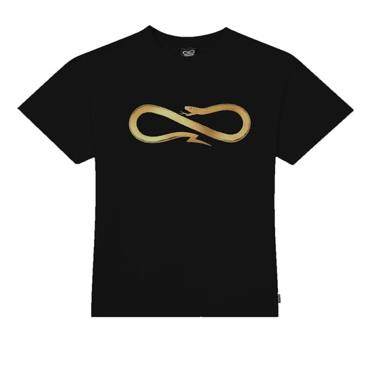 Dames-T-shirt Propaganda Logo Gold Zwart / Goud