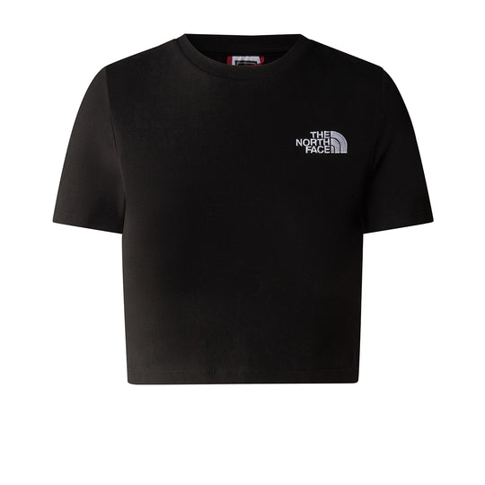 Dames T-shirt The North Face Cropped Zwart