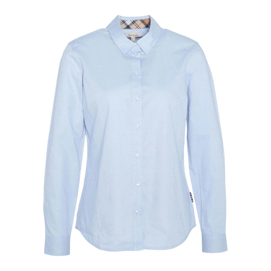 Camicia Donna Barbour Derwent Celeste
