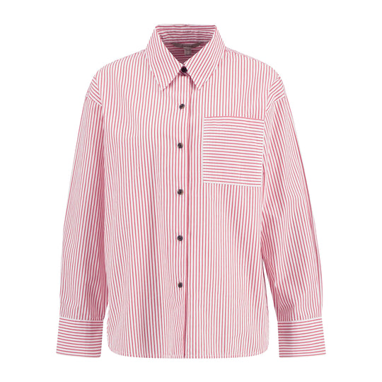 Camicia Donna Barbour Polly Striped Shirt Bianco/Rosso