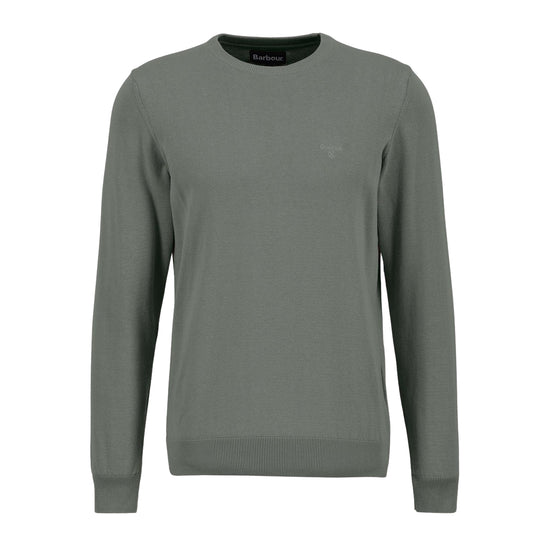 Maglia Uomo Barbour Pima Cotton Crew Verde Chiaro