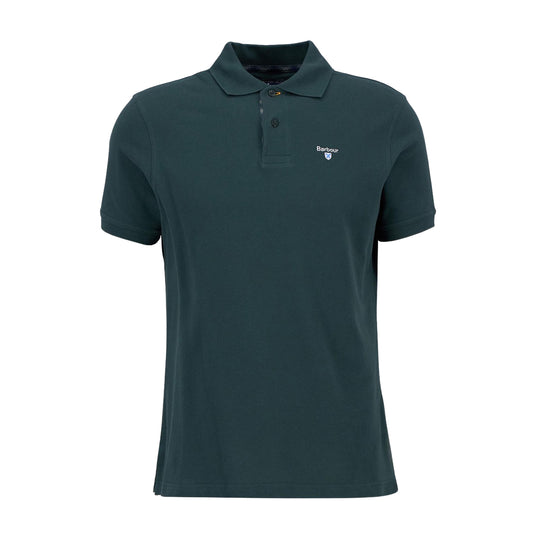 Polo Uomo Barbour Tartan Piquet Polo Verde Scuro