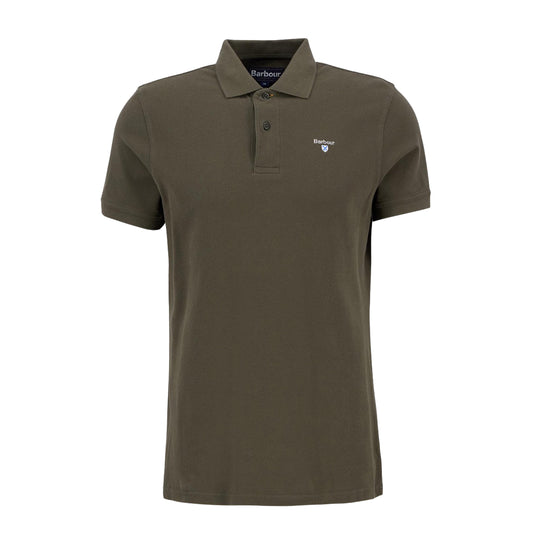 Polo Uomo Barbour Tartan Piquet Polo Verde Oliva