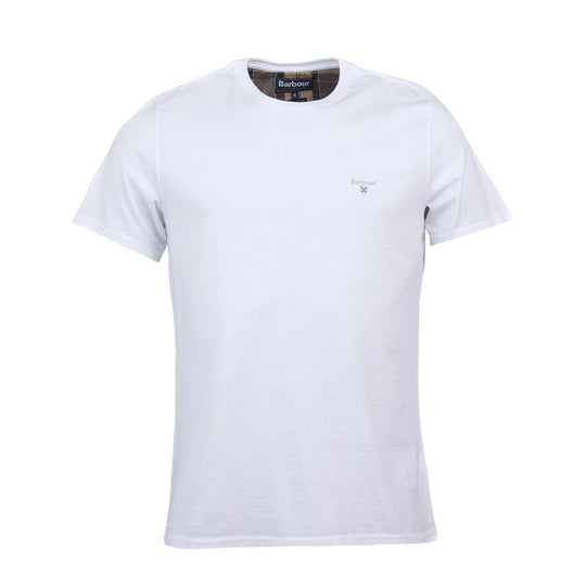 T-Shirt Uomo Barbour Tartan Sport Tee Bianco