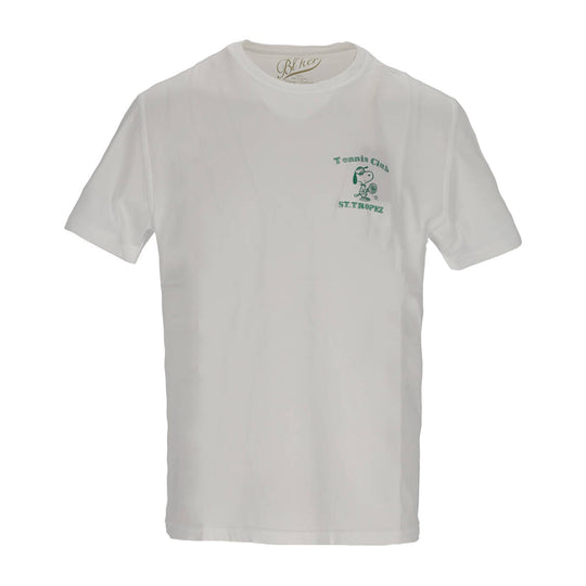 Herren-T-Shirt Bl'Ker St.Tropez Snoopy Weiß