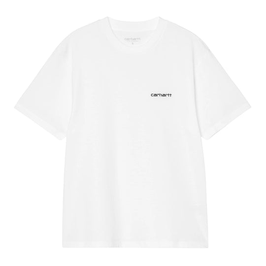 T-Shirt Donna Carhartt Wip W' S/S Embroidery Bianco/Nero