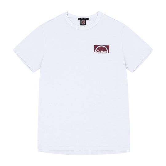 T-Shirt Uomo Colmar Girocollo Unita Logo Lato Cuore Bianco