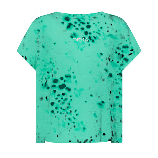 Damen-T-Shirt Deha Flammend All-Over Aquagrün