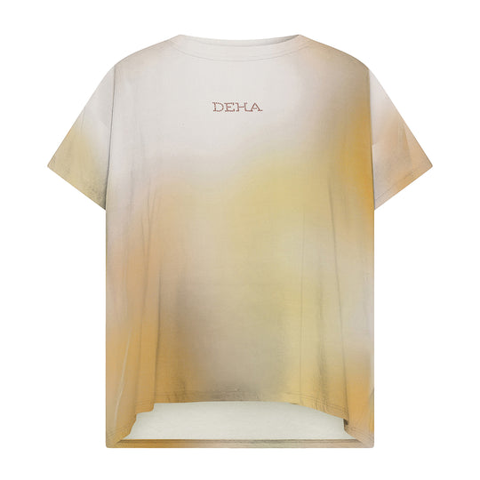 Damen-T-Shirt Deha All-Over Beige Multicolor