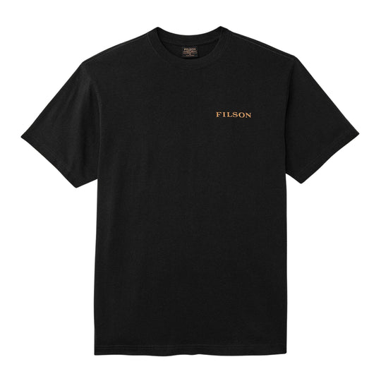Heren T-shirt Filson S/S Scenic Graphic Zwart