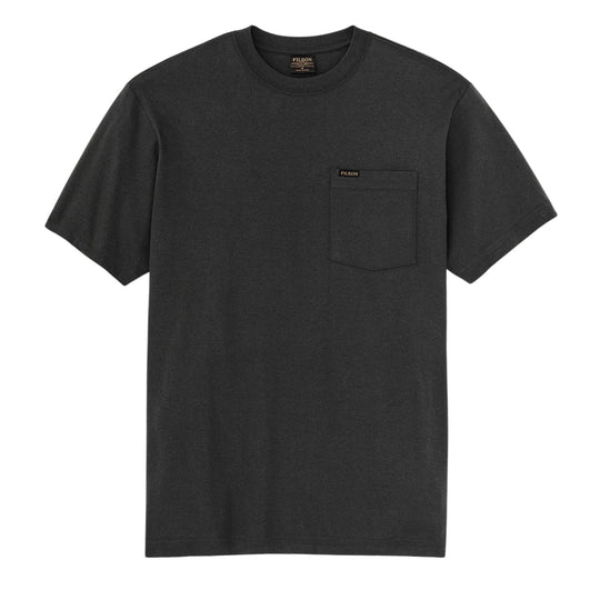 Heren T-shirt Filson Houtfitter Pocket Zwart