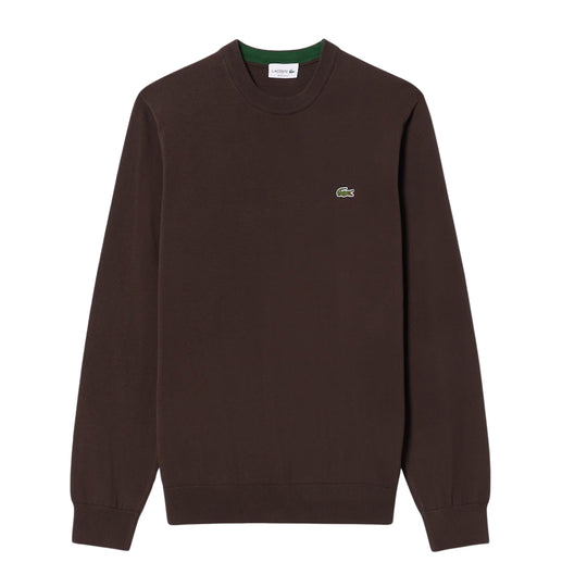 Maglia Uomo Lacoste Girocollo Unito Marrone
