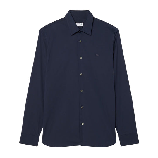 Camicia Uomo Lacoste Stretch Slim Fit Blu