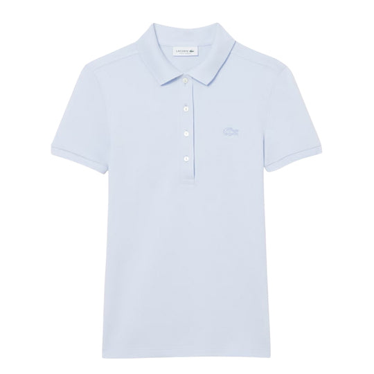 Polo Donna Lacoste M/M Slim Unita Celeste