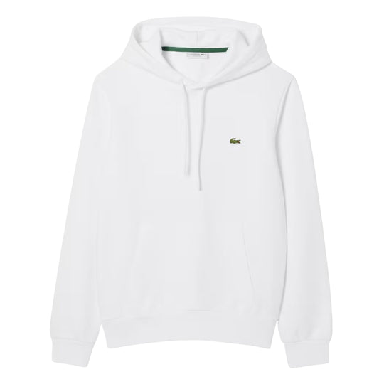 Felpa Uomo Lacoste Unita Cappuccio Bianco