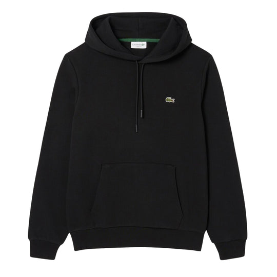 Felpa Uomo Lacoste Unita Cappuccio Nero