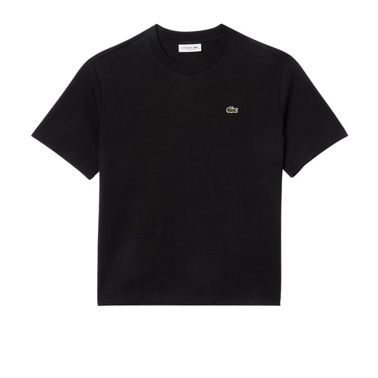 T-shirt Donna Lacoste Relaxed Fit Nero