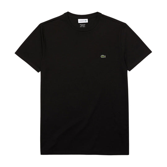 T-shirt Uomo Lacoste Cotone Pima Nero