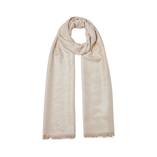 Women's Scarf Liu-Jo Foulard With Jacquard Logo Sand