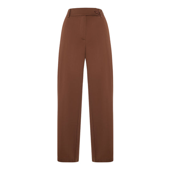 Damenhose Manila Grace Mit Hohem Bund Kakao