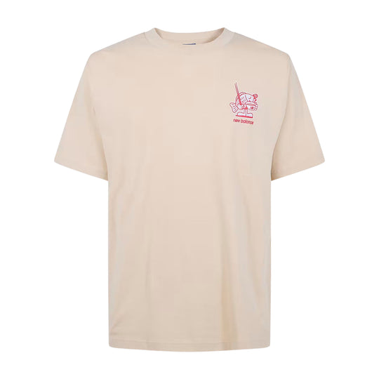 Heren T-shirt The North Face Ramen S/S Zandkleurig