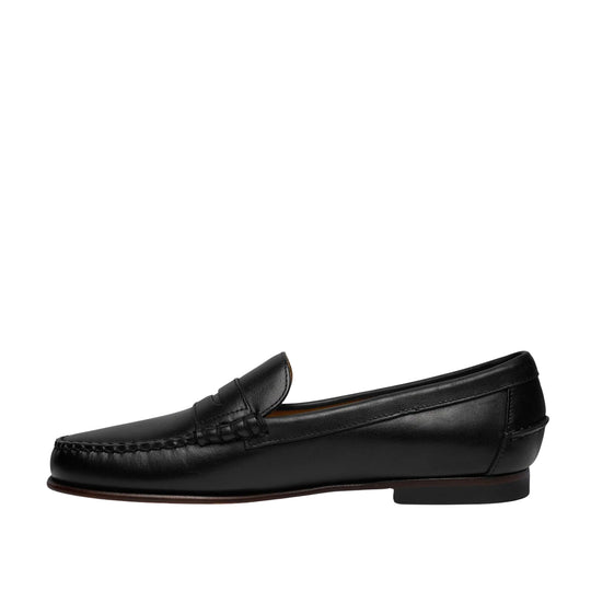 Women's Leather Loafers DANIELLE POP - Black