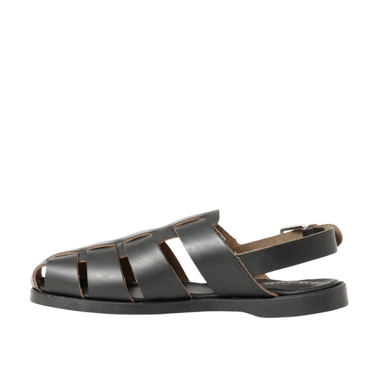 Women's MEREDITH WOMAN Black Leather Sandals