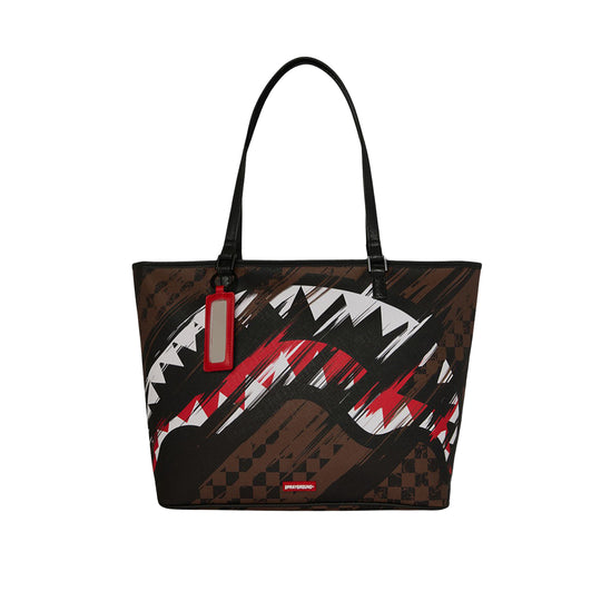 SPRAYGROUND Borsa Unisex SMEARED GRUNGE TOTE Marrone/Multicolor