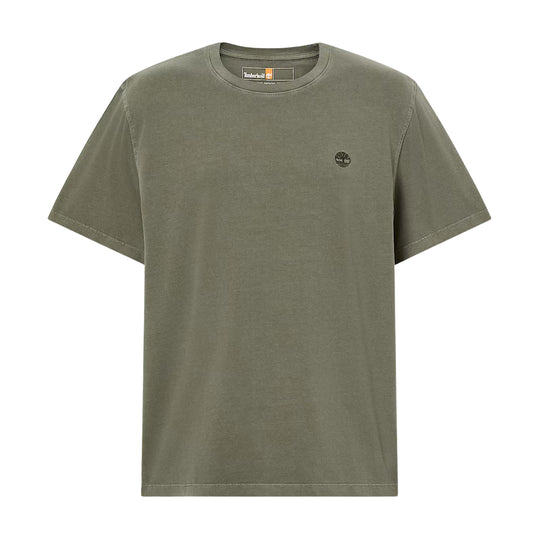 T-Shirt Uomo Timberland Dunstan River Garment Dye Verde Militare