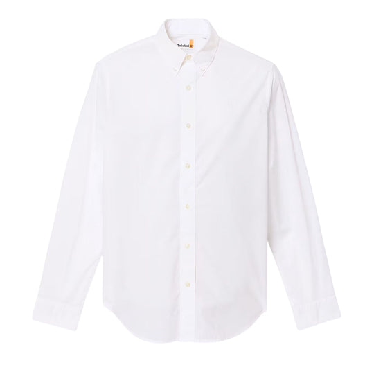 Camicia Uomo Timberland L/S Popeline Shirt B/D Bianco