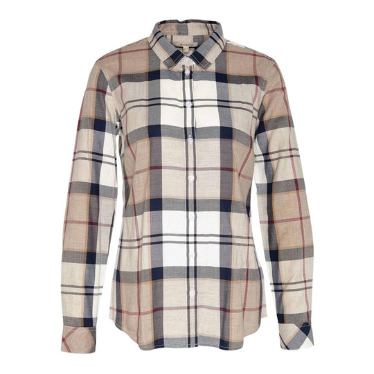 Camicia Donna Barbour Bredon Shirt Beige/Blu