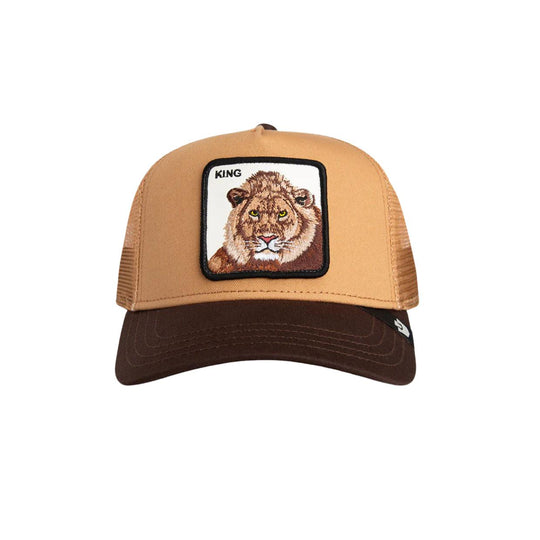 Cappello Uomo Unisex King Trucker Beige/Marrone