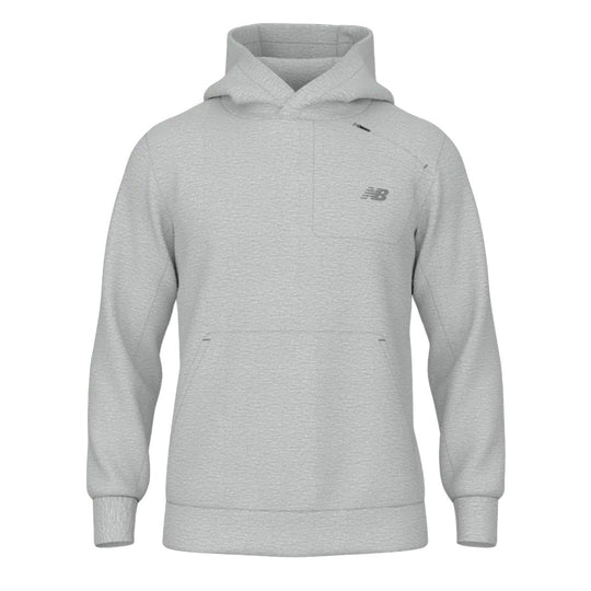 Felpa Uomo New Balance Tech Knit Hoodie Grigio