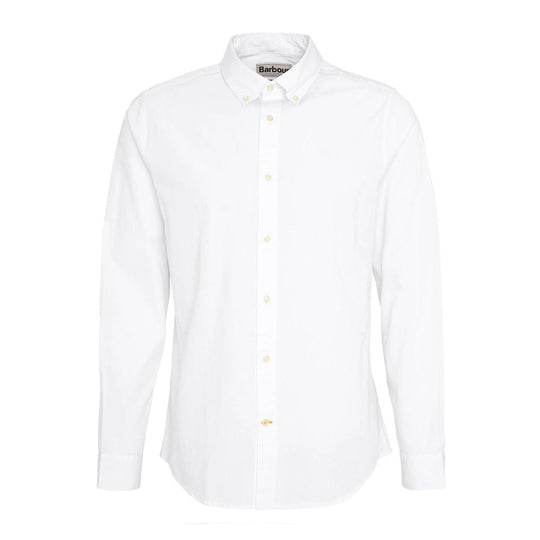 Camicia Uomo Barbour Crest Poplin Bianco