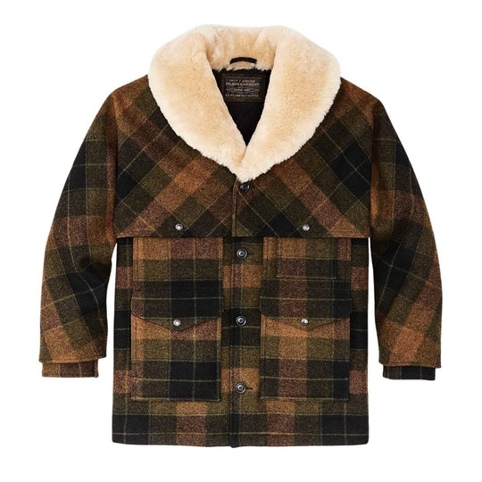 Herrenmantel Filson gefütterter Mackinaw Wollpacker mehrfarbig