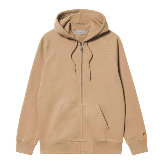 Felpa Uomo Carhartt WIP Hooded Chase Marrone